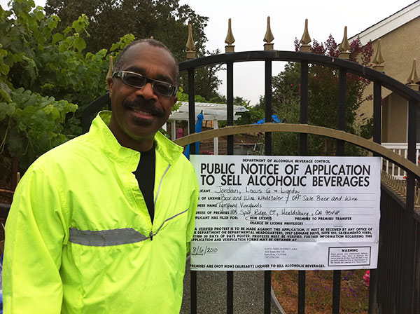 Louis anxiously awaiting the license